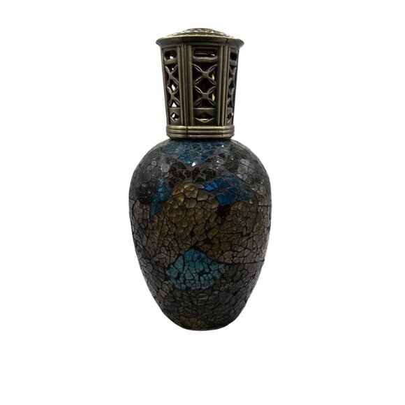 Vintage Mosaic Bottle Fragrance Oil Lamp Catalytic Burner Good Condition China - Picture 2 of 5